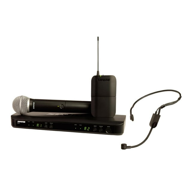 Sistema Inalámbrico Doble Shure BLX1288/P31 con Micrófono de Mano y Diadema