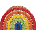 thumbnail image 4 of Pemberly Row Rainbow Wicker Basket Storage Natural & Woven Water Hyacinth, 4 of 6