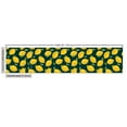 thumbnail image 3 of Lemons Sofa Upholstery Fabric by the Yard, Citrus Cartoon with Leaves on Dark Background, Decorative Fabric for DIY and Home Accents, Dark Teal Yellow by Ambesonne, 3 of 5