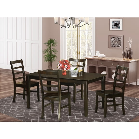 HomeStock Mediterranean Mastery Dining Room Set-Table And Matching Dining Chairs