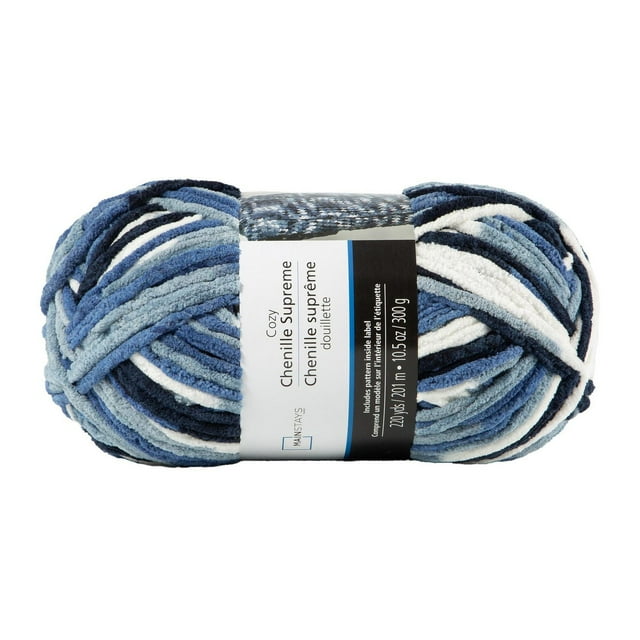 Fil Chenille de Bleu Denim confortable de MAINSTAYS