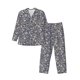 thumbnail image 1 of Balery Daisies Flowers Pijama para Hombre de Dos Piezas con Manga Larga, Conjunto de Dormir y Descanso Suave con Bolsillos-Large, 1 of 7