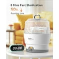 thumbnail image 4 of HEYVALUE Bottle Sterilizer,Baby Bottle Steam Sterilizer with Timer for Baby Bottles, Pacifiers, Pump Part,Toys White, 4 of 8