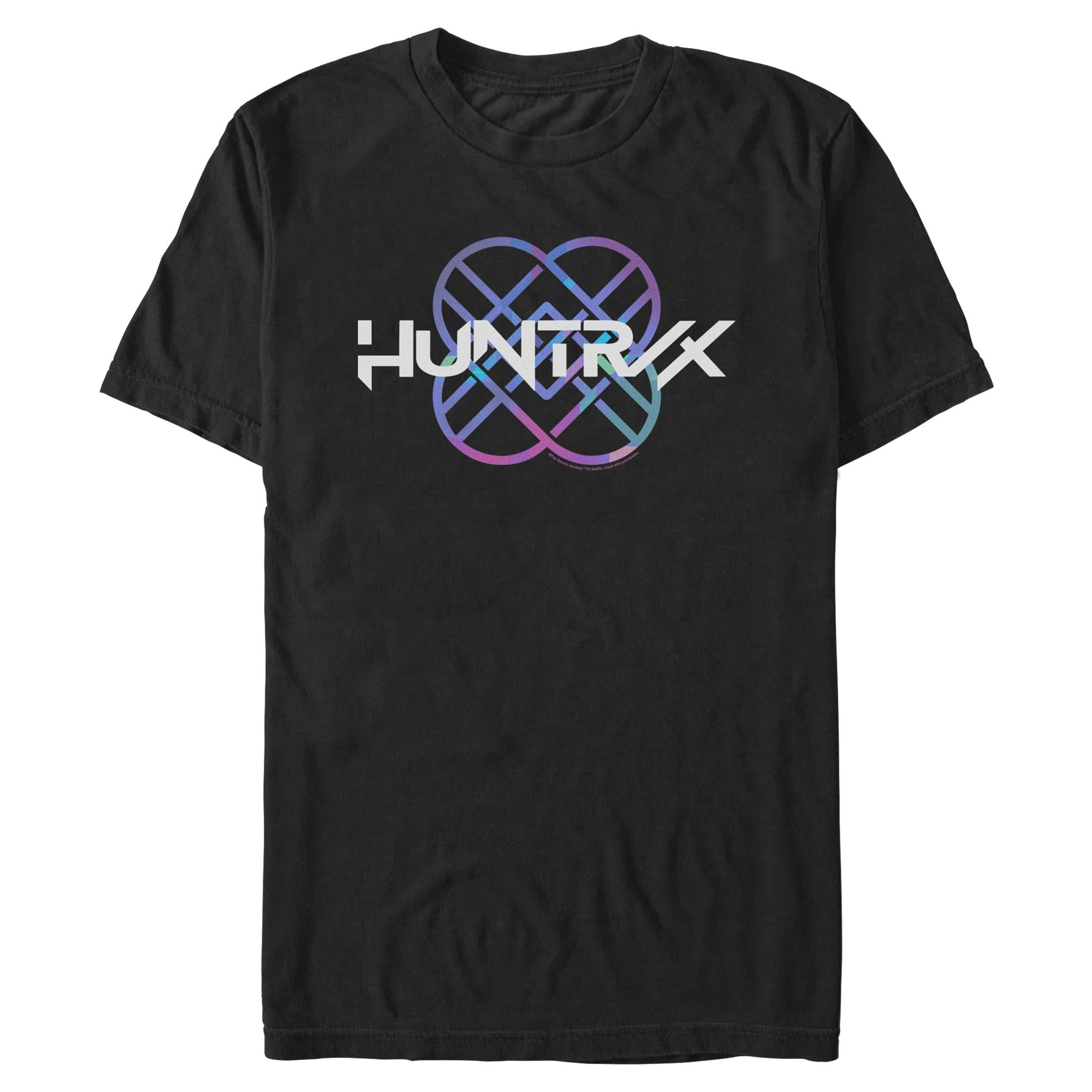 Mens KPop Demon Hunters Huntrix Holographic Logo T Shirt - Walmart.com