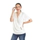 thumbnail image 2 of Blusa cruzada con botones Roman Fashion /Juvenil, 8074 (Blanco) blanco M, 2 of 5