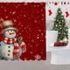 thumbnail image 4 of CaiYueKe Christmas Shower Curtain Waterproof Fabric Holiday Bathroom Decor with Festive Patterns Snowman Themed Polyester Curtain for Seasonal Home Decoration, 4 of 7