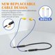 thumbnail image 4 of Auriculares Bluetooth MIPEACE, banda para el cuello, 29 dB, azul ruido, 4 of 7