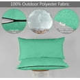 thumbnail image 4 of Vargottam Indoor/Outdoor Polyester Fabric Lumbar Pillow With Insert, All-Weather Waterproof Decorative Throw Pillow for Patio Furniture-Set of 2 - Aquamarine, 4 of 7