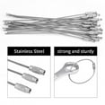 thumbnail image 3 of Noref 20Pcs/Bag Stainless Steel Wire Keychains Cable Rope Key Ring with Screw Locking Silver,Wire Key Rope,Wire Keychains, 3 of 8