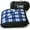 Plaid Blue, variant on YANGLI Large Waterproof Outdoor Blanket - 82"x55" Extra Thick Fleece Windproof Sandproof