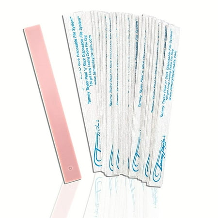 Tammy Taylor 180 Grit Long Lasting Zebra File Strip Peel n Disposabke 10ct