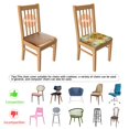 thumbnail image 5 of Sunflower Seat Covers for Dining Room Chairs Set Of 4,Stretch Printed Washable Chair Seat Cover with Elastic Ties and Button,Removable Waterproof Couch Cushion Covers, 5 of 6