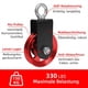 thumbnail image 4 of Polea de Aluminio de 90 mm, Polea de Cuerda para Fitness con Soporte en U, Polea de Bloque para Cuerdas de Acero, Equipo de Fitness para Gimnasio., 4 of 5