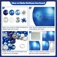 thumbnail image 5 of Blue White Silver Balloon Garland Arch Kit, 140Pcs Navy Light Metallic Blue Silver White Confetti Balloons With Stars for Birthday Wedding Birdal Shower Graduation Fathers Day Party Decorations, 5 of 6