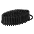 thumbnail image 1 of Metene Silicone Body Scrubber, Exfoliating Body Scrubber for Use in Shower,Lathers Well, Long Lasting, Soft Body Scrubber for Shower and Bath Skincare Routine(Black with Loop), 1 of 3