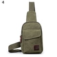 thumbnail image 2 of Porfeet Men Canvas Satchel Casual Cross Body Handbag Messenger Shoulder Bag,Army Green, 2 of 8