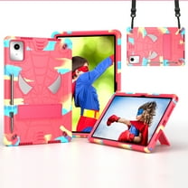 Dteck for Lenovo Tab M11 Case 11" 2024,Heavy Duty Shockproof Protective Case with Shoulder Strap,Built-in Kickstand Sturdy Rugged Tablet Case for Lenovo TB-330FU/330XU,Rainbow