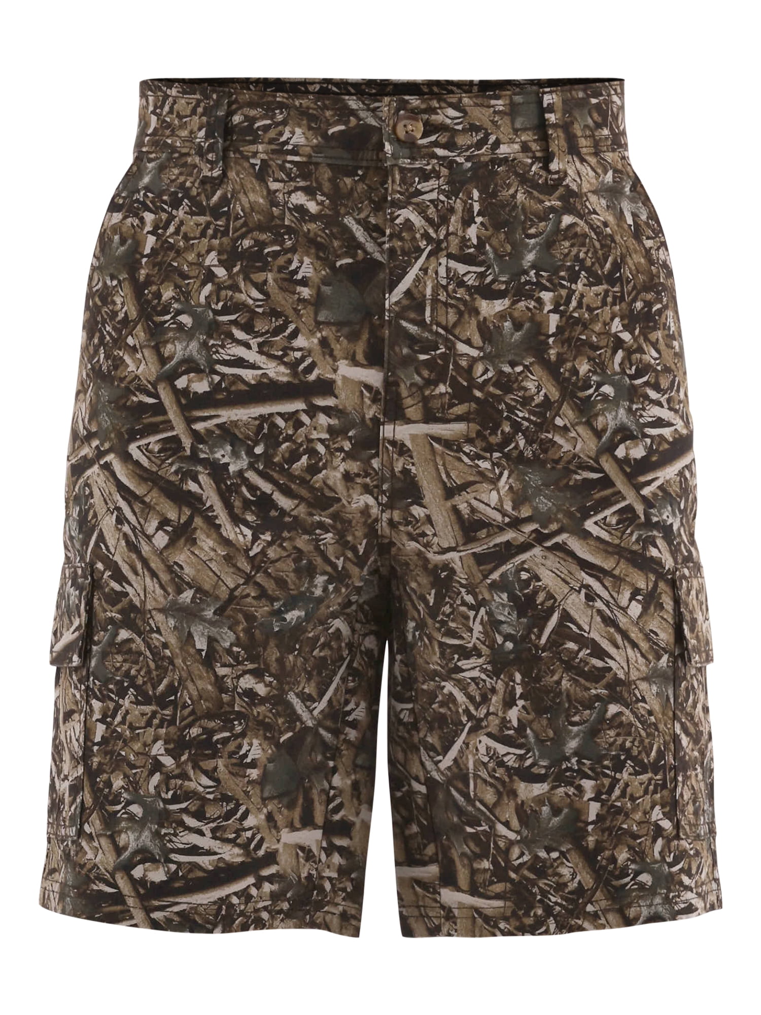 No Boundaries Men's & Big Men's Twill Long Cargo Shorts, 9" Inseam, Sizes XS-5XL