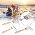 thumbnail image 2 of Catch The Sea Rake, Shell Clam Digger Clam Rake for Clamming Seafood Digging Rake G Tools, Clam Digging Tool Digging Fork Rock Rake Beach Clamming Weeding, 2 of 8
