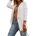 thumbnail image 2 of One Button Women Solid Color Casual Blazer Jacket Coat, 2 of 4