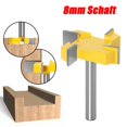 thumbnail image 3 of 8mm Shank Spoilboard Surfacing Router Bit, Surface Router Bit, 4 Flute Face Mill, Milling Router Bit, Router Bit,1 * Router Bit,Yellow, 3 of 8