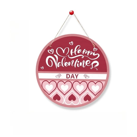 Rose Love Heart Valentine Wooden Door Welcome HomeValentine's Day Decor Lovers Festival Party Home Decorations Girls Favor