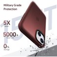 thumbnail image 5 of Designed for iPhone 15 Case, [Support Wireless Charging] Soft Silicone Case Cover for iPhone 15 6.1 inch, Wine Red, 5 of 12