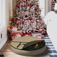 thumbnail image 5 of COVERS&ALL Christmas Wreath Storage Bag 12 Oz with Carrying Handle & Dual Zipper - 100% Water Resistant Durable Material Storage Bag - Holiday Xmas Tear Resistant Bag (20" Dia x 7" H, Beige), 5 of 7