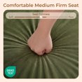 thumbnail image 4 of CHITA Mid Century Modern Swivel Accent Chair, Solid Wood Frame, Forest Green, Single, 4 of 15