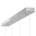 thumbnail image 4 of JONATHAN Y Elyse Teardrop 47" 4-Light Modern Mid-Century Iron/Acrylic Integrated Linear LED Pendant, Chrome/White, 4 of 11