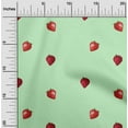 thumbnail image 1 of oneOone Cotton Flex Fabric Strawberry Fruit Printed Craft Fabric BTY 40 Inch Wide, 1 of 1