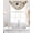 Brown, variant on Vintage Bees Crowns Sheer Waterfall Valance Curtains for Window, Rustic Leaves Rings Burlap Rod Pocket Sheer Topper Swag Curtains for Living Room, Kitchen 38.5"W x 47.2"L, 1 Panel