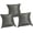 3 Qty, variant on N'icePackaging 3 Qty - 3" x 3" Faux Leather Gun-Metal Grey Watch/Bangle Pillow Display -for Sales/Merchandise/Crafts/Storage/Display