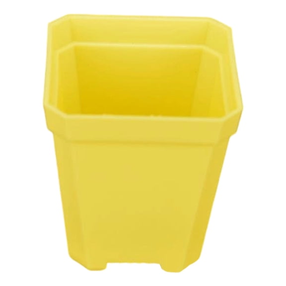 kjfeif 2.63 Inch Square Nursery Pot, Plastic Plant Starter with Drainage for Seedlings and Succulents, Small Planter for Indoor, Balcony, or Office Gardening