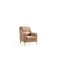 thumbnail image 4 of Luna Chair Finished in Velvet Fabric made with wood in Copper Color, 4 of 5