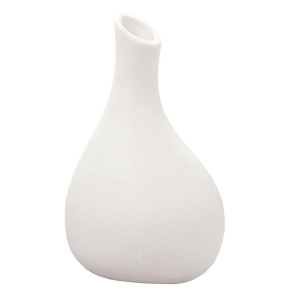 Jarrón minimalista geométrico blanco, estilo europeo, moderno, para flores. Estilo A
