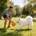 thumbnail image 4 of Large Inflatable Herding Dog Ball Toy with Fabric Handle Cover, Tear Resistant Interactive Training Ball for Medium Large Breed Indoor Outdoor Exercise Supplies, 4 of 8