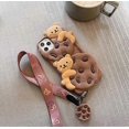 thumbnail image 3 of Kawaii Phone Cases Apply to iPhone 11,Cute Cartoon Bear Phone Case with Lanyard Keychain Cookies Bear Phone Case 3D iPhone 11 Case Soft Silicone Shock, 3 of 4