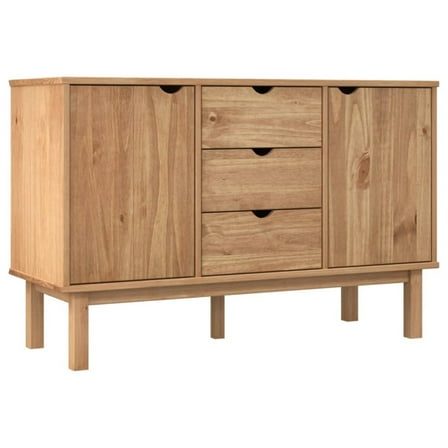 Casafoyer Sideboard OTTA 44.7"x16.9"x28.7" Solid Wood Pine