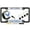 Black - Style 2, variant on [Officially Licensed Product] - USAF - U.S. Air Force Retired - Domed Custom-Made Personalized Narrow (Thin) Top 4 Hole Metal Car License Plate Frame with Free caps - Chrome Frame (Qty: 1)