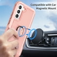 thumbnail image 6 of Nalacover For Samsung Galaxy S23 Slim Case,Luxury Hybrid Hard PC and TPU Rugged Bumper 3-In-1 Rotatable Magnetic Ring Kickstand Four Corner Guard Shockproof Anti-Scratch Back Phone Cover.Rosegold, 6 of 8
