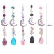 thumbnail image 3 of Cartel Colgante Crystal Diamond Wind Chimes Metal Hexagon Star Moon Adornos Decoración (5pcs) Wdftyju Libre de BPA, 3 of 3