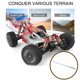 thumbnail image 4 of RC CAR PIEZAS PROFESIONAL PROFESIONAL CREATIVO STURDY RC ACTUALIZACIÓN DE COCHES HARDWARE DE COCHE EJE DE DRUCTOR CENTRAL PARA RC Modelo Actualizaciones Parte Color Titanio Inevent FN010101-07, 4 of 7