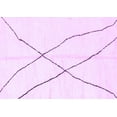 thumbnail image 1 of Ahgly Company Indoor Rectangle Solid Purple Modern Area Rugs, 7' x 10', 1 of 4