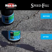 Gardner-Gibson Black Jack Speed-Fill 6438-9-34 Elastic Crack Filler, Liquid, Black, Mild Hydrocarbon, 1 gal Jug — Residential Use, Standard Application