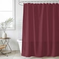 thumbnail image 4 of Red Solid Color Bathroom Shower Curtains with 12 Hooks Polyester Waterproof Shower Curtain for Stalls and Bathtubs Aesthetics Contemporary Luxury Decorative Bathroom Privacy Curtain 36x72 Inches, 4 of 9