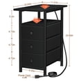 thumbnail image 4 of Mesa auxiliar estrecha AMHANCIBLE con carga USB, 4 of 8