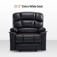 thumbnail image 2 of MCombo Oversized Lay Flat Power Lift Recliner with 27.2'' Wide Seat for Bariatric Elderly, Infinite Position, Faux Leather(Medium-Wide, Black), 2 of 10