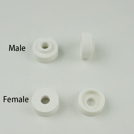 

10 Pcs 5mm 6.5mm Dia Ceramic Tapered Insulators Beads Alumina Porcelain Insulator for Heating Wire
