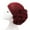 Wine Red, variant on Meidiya Fashion Shiny Women African Turban Big Flower Knot Pre-Tied Bonnet Beanie Cap Headwrap Women Headwear
